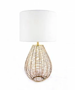 NLD LIGHTING BRASS WIRE TABLE LAMP - 27