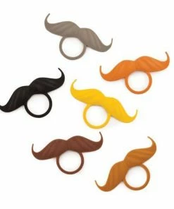 VK COCKTAILS MUSTACHE BOTTLE NECK MARKERS