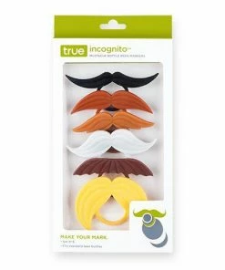 VK COCKTAILS MUSTACHE BOTTLE NECK MARKERS