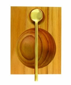 BH ENTERTAINING TEAK CELLAR & SPOON