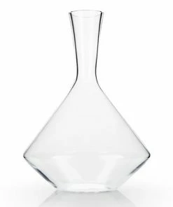 VK COCKTAILS ANGLED CRYSTAL WINE DECANTER