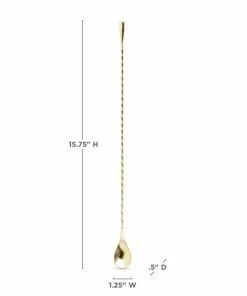 VK COCKTAILS GOLD WEIGHTED BARSPOON