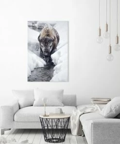 LBD WALL ART Ice Bison Cometh By Curt & Stacy Howell