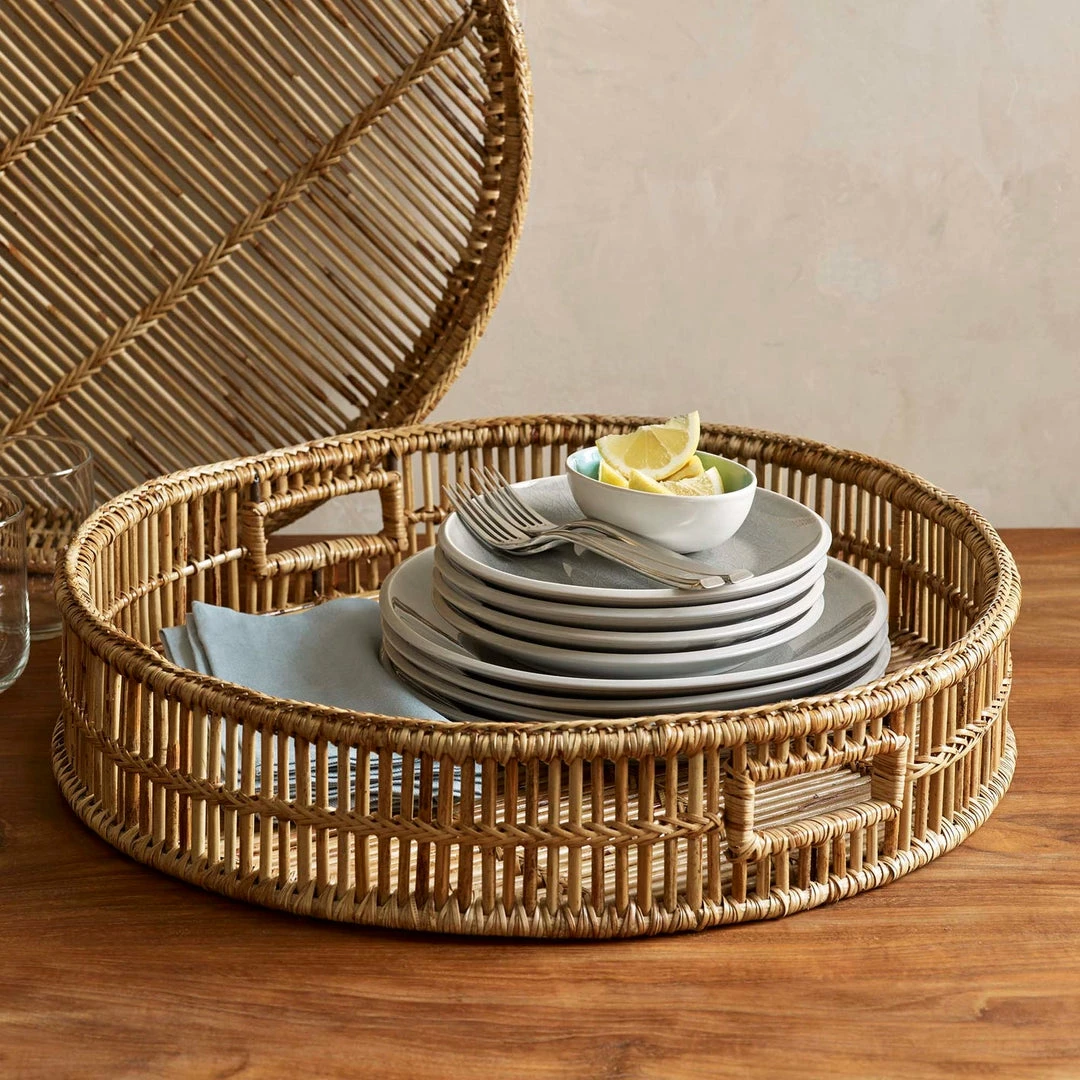 TXD BOHO LIANA ROUND SERVING TRAY 4 TXD BOHO LIANA ROUND SERVING TRAY