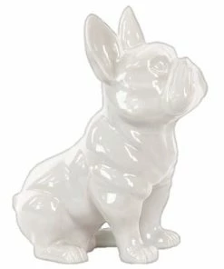 UT FAUNA FRENCH BULLDOG, WHITE 9"