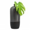 BLACK REACTIVE GLAZE BOTTLE VASES