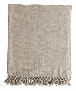 BV HEATHER COTTON TASSELED THROW