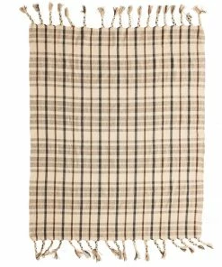 BV FJORD AUTUMN PLAID THROW COZY UP