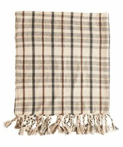 BV FJORD AUTUMN PLAID THROW COZY UP
