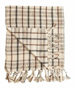 BV FJORD AUTUMN PLAID THROW COZY UP