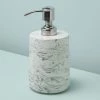 BH MARBLED CEMENT SOAP DISPENSER BATH
