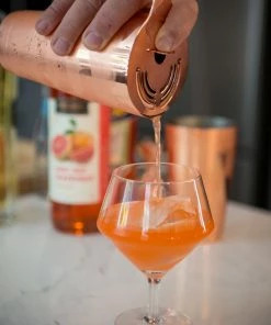 VK COCKTAILS ANGLED CRYSTAL GIN & TONIC GLASSES SET