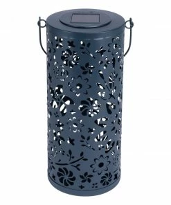 ALD SOLAR BLOOM PUNCHED METAL LANTERNS