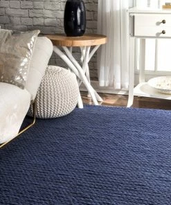 NLD HYGGE CHUNKY CABLE HANDWOVEN NAVY