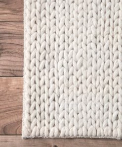 NLD CHUNKY CABLE HANDWOVEN IVORY