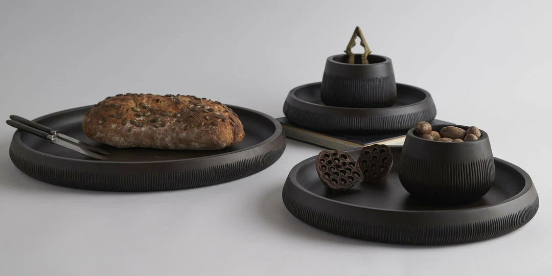 CL BLACK CHISELED BOWL 5 CL BLACK CHISELED BOWL