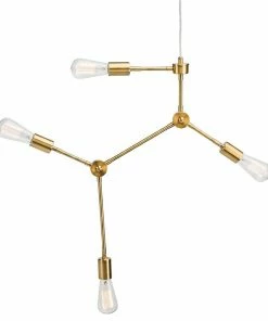 NV LIGHTING BRASS PRATT PENDANT