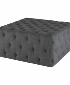 NVD BLACK TUFTY OTTOMANS
