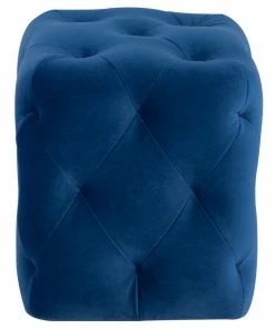 NVD BLACK TUFTY OTTOMANS