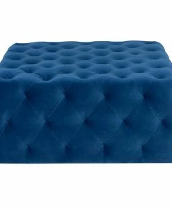 NVD BLACK TUFTY OTTOMANS