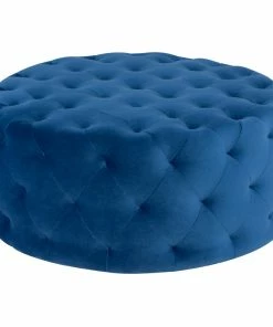 NVD BLACK TUFTY OTTOMANS