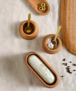 CL OAK MORTAR AND MARBLE PESTLE