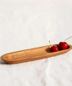 CL FRENCH OAK SNACK TROUGH ENTERTAINING