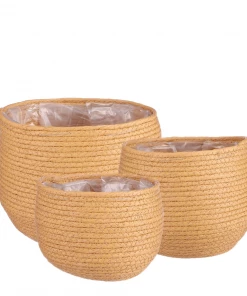 BD JORCK GOLD SEAGRASS BASKETS