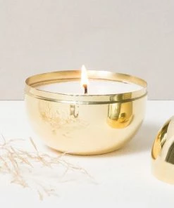 CL INDIA BRASS SPHERE CANDLE