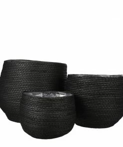 BD JORCK BLACK SEAGRASS BASKETS