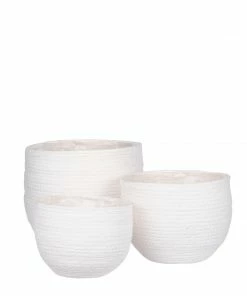 BD JORCK WHITE SEAGRASS BASKETS BOHO