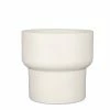 BD FLORA WHITE TERRACOTTA RIVA POT
