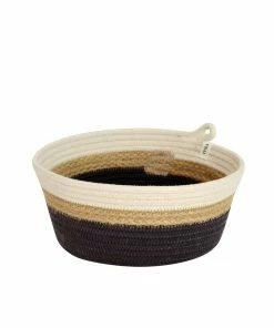 MM JUTE & BLACK COTTON BOWL