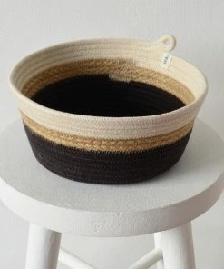 MM JUTE & BLACK COTTON BOWL