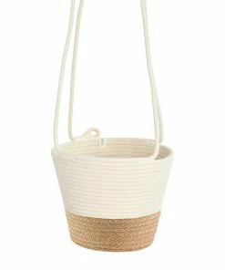 MM JUTE BLOCK HANGING PLANTER (SOUTH AFRICA) FLORA
