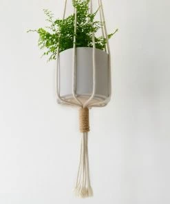MM COTTON MACRAME PLANT HOLDERS FLORA