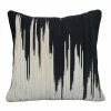 MM BLACK IKAT COTTON THROW PILLOW