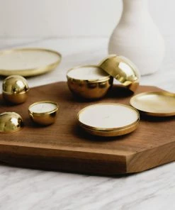 CL INDIA BRASS SPHERE CANDLE