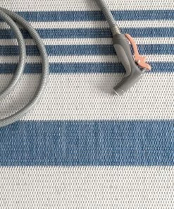 NLD GREAT OUTDOORS ROBAN STRIPE BLUE RUGS