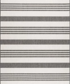 NLD BLACK ROBAN STRIPE RUG