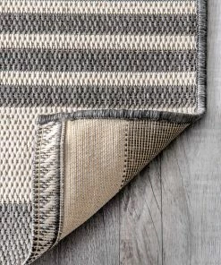 NLD GREAT OUTDOORS ROBAN STRIPE BLUE RUGS