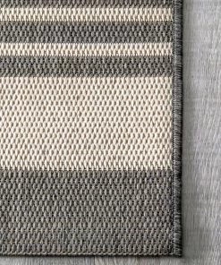 NLD GREAT OUTDOORS ROBAN STRIPE BLUE RUGS