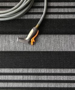 NLD BLACK ROBAN STRIPE RUG