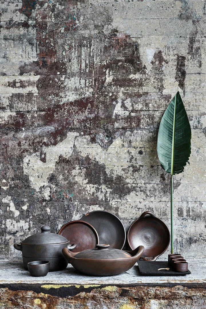 BD BROWN TERRACOTTA BOWL WITH HANDLES HAZEL 6 BD BROWN TERRACOTTA BOWL WITH HANDLES HAZEL