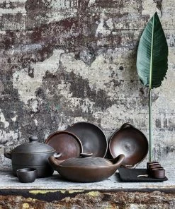 BD ENTERTAINING BROWN HAZEL BOWL