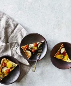 BD ENTERTAINING BROWN TERRACOTTA LUNCH PLATE