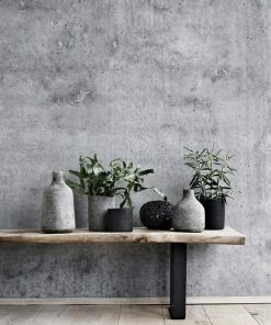 BD GREY/BROWN STAIN VASE