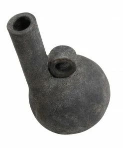 BD BLACK DARK GREY BOTTLE CROP VASE