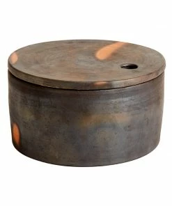 BD BROWN TERRACOTTA SERVING CONTAINER W/LID