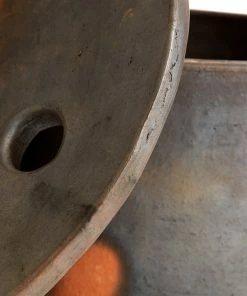 BD BROWN TERRACOTTA SERVING CONTAINER W/LID